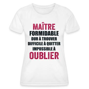 Geschenk zum Jahresende Schullehrer-Geschenk - Frauen Funktions-T-Shirt - Weiß - Vorne - AI Model Female 172 dark (172cm)