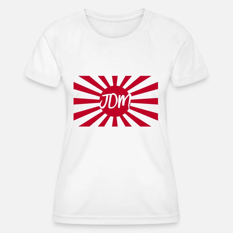 JDM Flag - Women's Functional T-Shirt - white