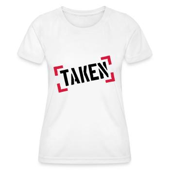 pinces tampons cadre cool bals 100 pour cent ta - T-shirt sport Femme - blanc - Devant - AI Model Female 172 dark (172cm)
