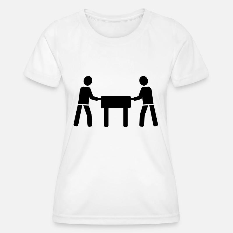 Foosball - Women's Functional T-Shirt - white