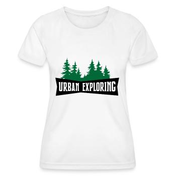 Urban Exploring - Women's Functional T-Shirt - white - Front - AI Model Female 172 dark (172cm)