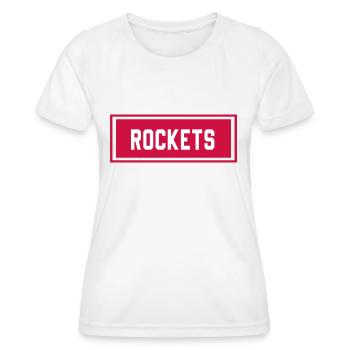 Raketen - Frauen Funktions-T-Shirt - Weiß - Vorne - AI Model Female 172 dark (172cm)