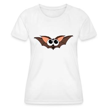 chauve-souris - T-shirt sport Femme - blanc - Devant - AI Model Female 172 dark (172cm)