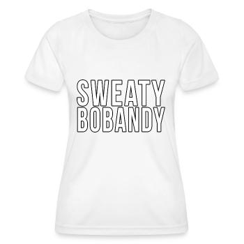 Sweaty Bobandy - Women's Functional T-Shirt - white - Front - AI Model Female 172 dark (172cm)