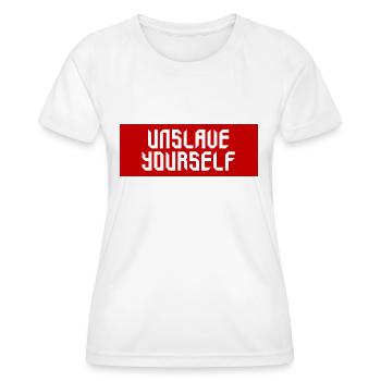 unslave yourself - Frauen Funktions-T-Shirt - Weiß - Vorne - AI Model Female 172 dark (172cm)
