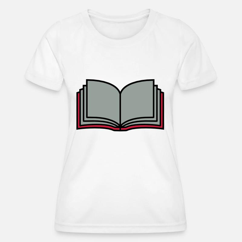 School Open Book Pages - Women's Functional T-Shirt - white