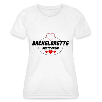 Enterrement de vie de jeune fille - T-shirt sport Femme - blanc - Devant - AI Model Female 172 dark (172cm)