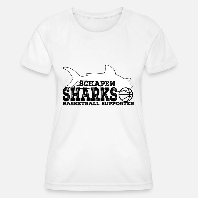Sharks Supporter WHITE Rust - Women's Functional T-Shirt - white