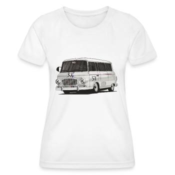 Barkas B1000 // Illustration - Frauen Funktions-T-Shirt - Weiß - Vorne - AI Model Female 172 dark (172cm)