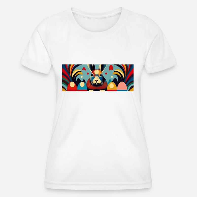 Easter Bunny No.02 - Women's Functional T-Shirt - white