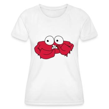 Krabbe - Frauen Funktions-T-Shirt - Weiß - Vorne - AI Model Female 172 dark (172cm)