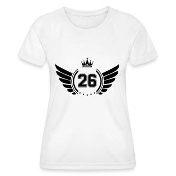 wappen 26 - Frauen Funktions-T-Shirt - Weiß - Vorne - AI Model Female 172 dark (172cm)