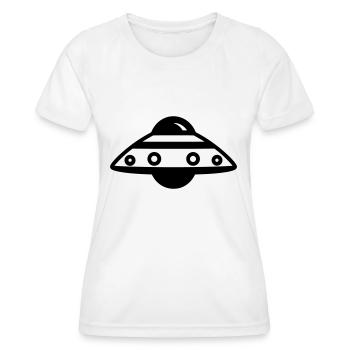 soucoupe volante - T-shirt sport Femme - blanc - Devant - AI Model Female 172 dark (172cm)