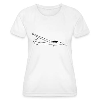 libelle - Frauen Funktions-T-Shirt - Weiß - Vorne - AI Model Female 172 dark (172cm)