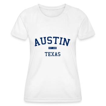 Austin - Texas - USA - United States of America - Women's Functional T-Shirt - white - Front - AI Model Female 172 dark (172cm)