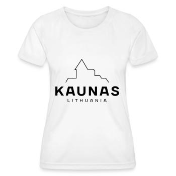 Kaunas– Litauen - Frauen Funktions-T-Shirt - Weiß - Vorne - AI Model Female 172 dark (172cm)