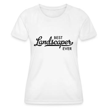 landscaper - Women's Functional T-Shirt - white - Front - AI Model Female 172 dark (172cm)