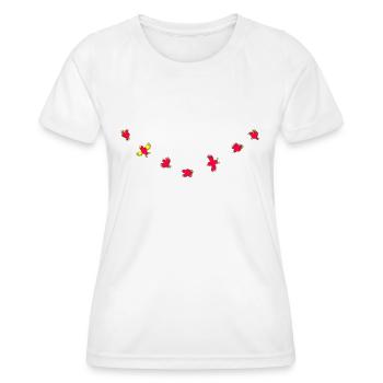 Birdies - Frauen Funktions-T-Shirt - Weiß - Vorne - AI Model Female 172 dark (172cm)
