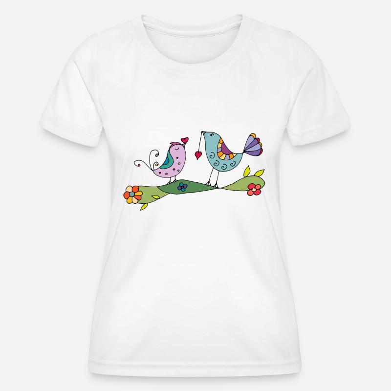 Birds - Women's Functional T-Shirt - white