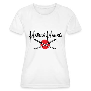 Hatori Hanso (Black Text) - Women's Functional T-Shirt - white - Front - AI Model Female 172 dark (172cm)