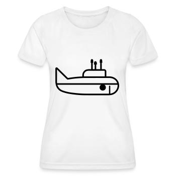 Submarine boat - Women's Functional T-Shirt - white - Front - AI Model Female 172 dark (172cm)
