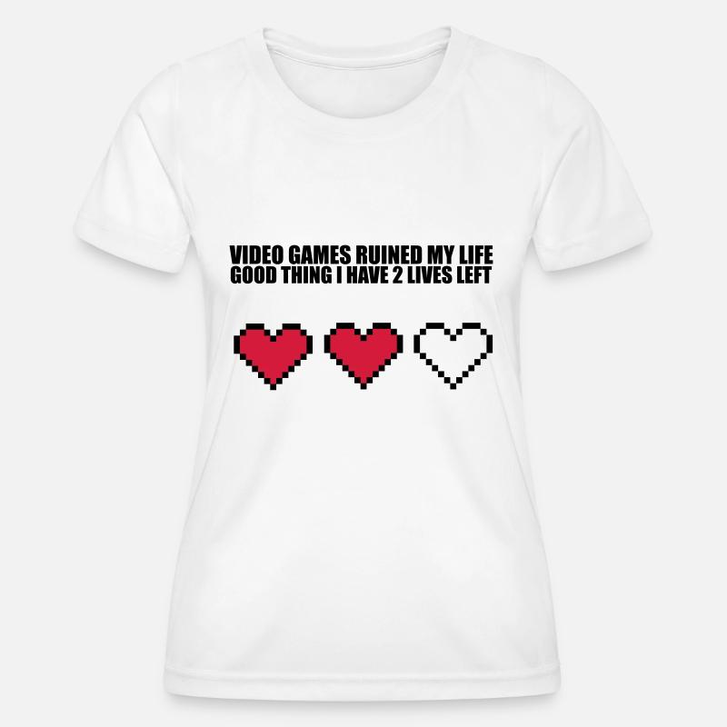 Extra Lives - Women's Functional T-Shirt - white