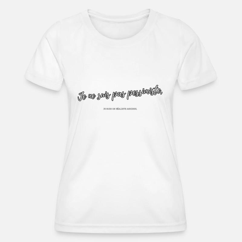 Pessimist - Women's Functional T-Shirt - white
