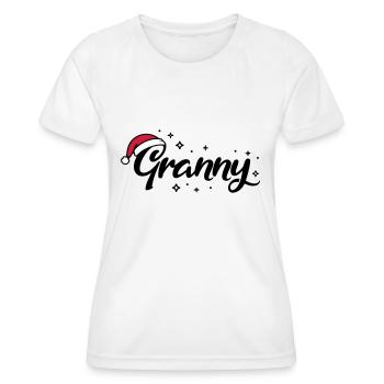 Weihnachtsmütze Granny Oma - Frauen Funktions-T-Shirt - Weiß - Vorne - AI Model Female 172 dark (172cm)