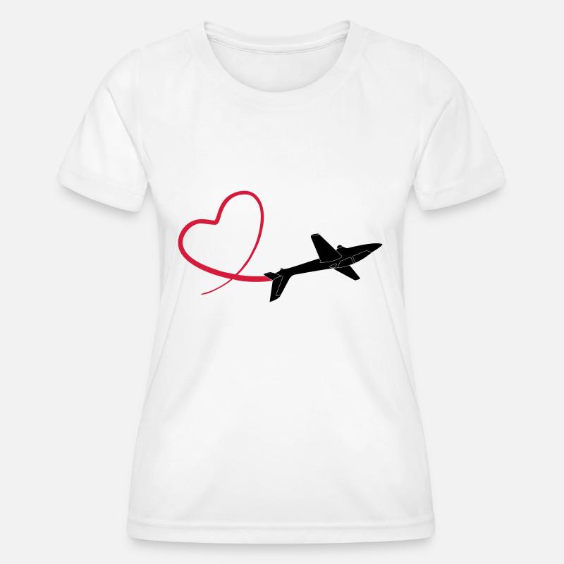 Kunstflug aerobatic Fox - Women's Functional T-Shirt - white