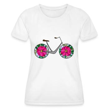 Bike - Women's Functional T-Shirt - white - Front - AI Model Female 172 dark (172cm)