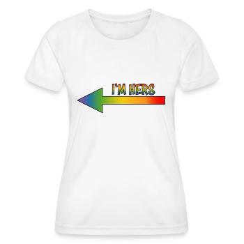 JE SUIS LA SIENNE - T-shirt sport Femme - blanc - Devant - AI Model Female 172 dark (172cm)