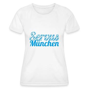 Servus Munich - Women's Functional T-Shirt - white - Front - AI Model Female 172 dark (172cm)