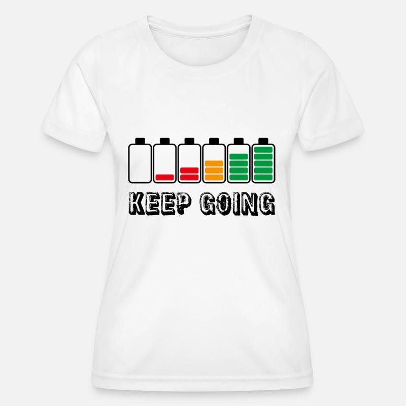 keep going - Women's Functional T-Shirt - white