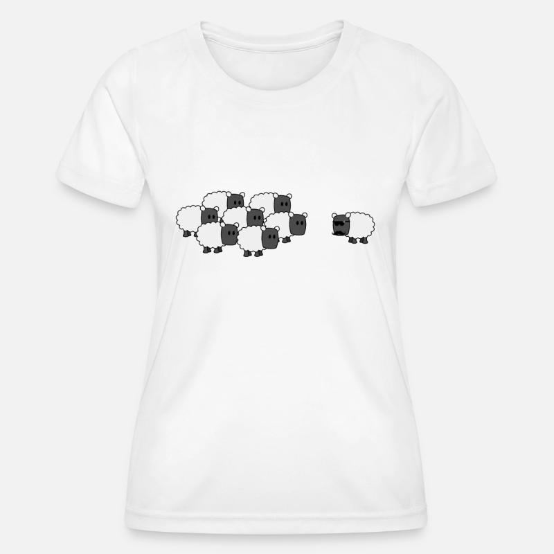 Be a cool sheep - Women's Functional T-Shirt - white