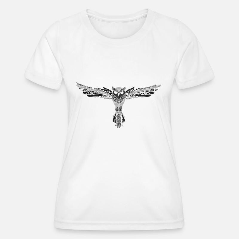 owl - Women's Functional T-Shirt - white