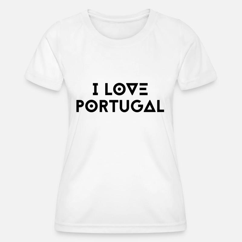 I LOVE PORTUGAL - Women's Functional T-Shirt - white