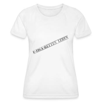 E ZIGA RETTEN LEBEN metall - Frauen Funktions-T-Shirt - Weiß - Vorne - AI Model Female 172 dark (172cm)
