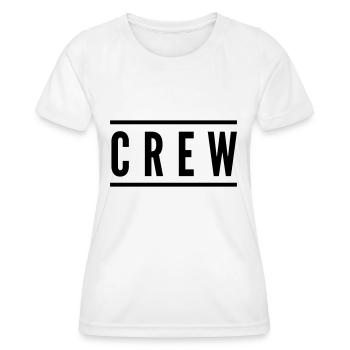 crew - Frauen Funktions-T-Shirt - Weiß - Vorne - AI Model Female 172 dark (172cm)