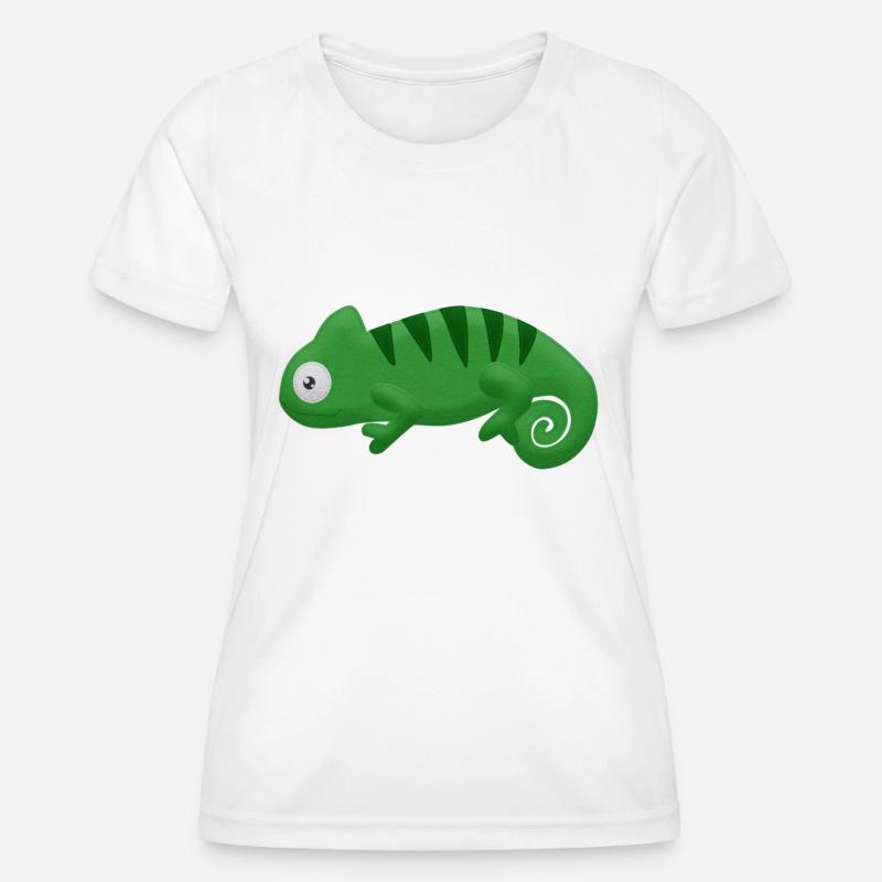 Felt Chameleon - Women's Functional T-Shirt - white