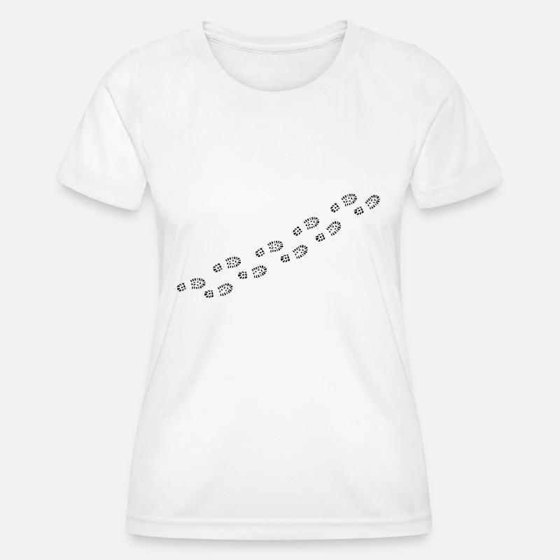 Footprints - Women's Functional T-Shirt - white