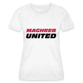 Maghreb United - T-shirt sport Femme - blanc - Devant - AI Model Female 172 dark (172cm)