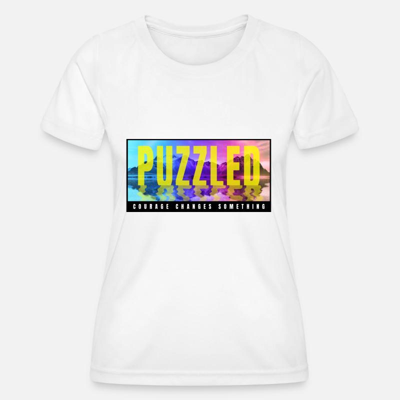 Puzzled - Women's Functional T-Shirt - white