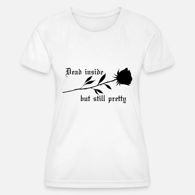 Dead Inside Rose - Women's Functional T-Shirt - white