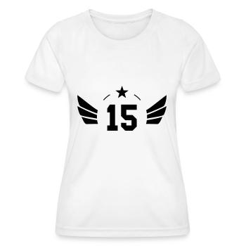 15 Years - Frauen Funktions-T-Shirt - Weiß - Vorne - AI Model Female 172 dark (172cm)