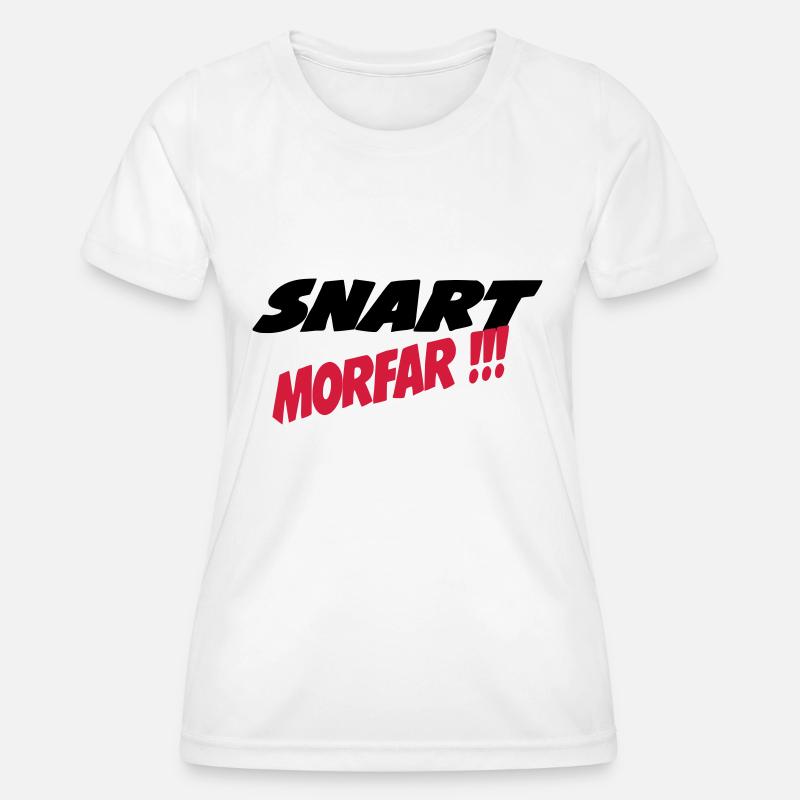 Snart morfar !! - Women's Functional T-Shirt - white