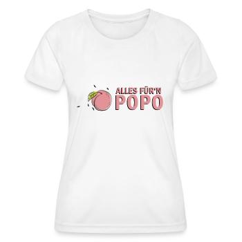 Alles Für'n Popo - Frauen Funktions-T-Shirt - Weiß - Vorne - AI Model Female 172 dark (172cm)