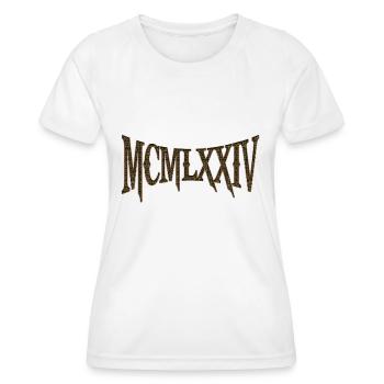 MCMLXXIV 1974 50. Geburtstag B-Day Geburtstagsgeschenk - Frauen Funktions-T-Shirt - Weiß - Vorne - AI Model Female 172 dark (172cm)