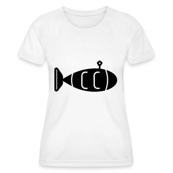 Submarine boat - Women's Functional T-Shirt - white - Front - AI Model Female 172 dark (172cm)