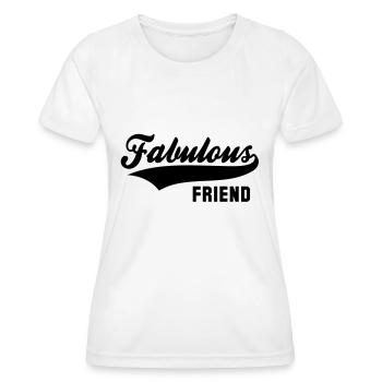 Fabulous FRIEND - Frauen Funktions-T-Shirt - Weiß - Vorne - AI Model Female 172 dark (172cm)