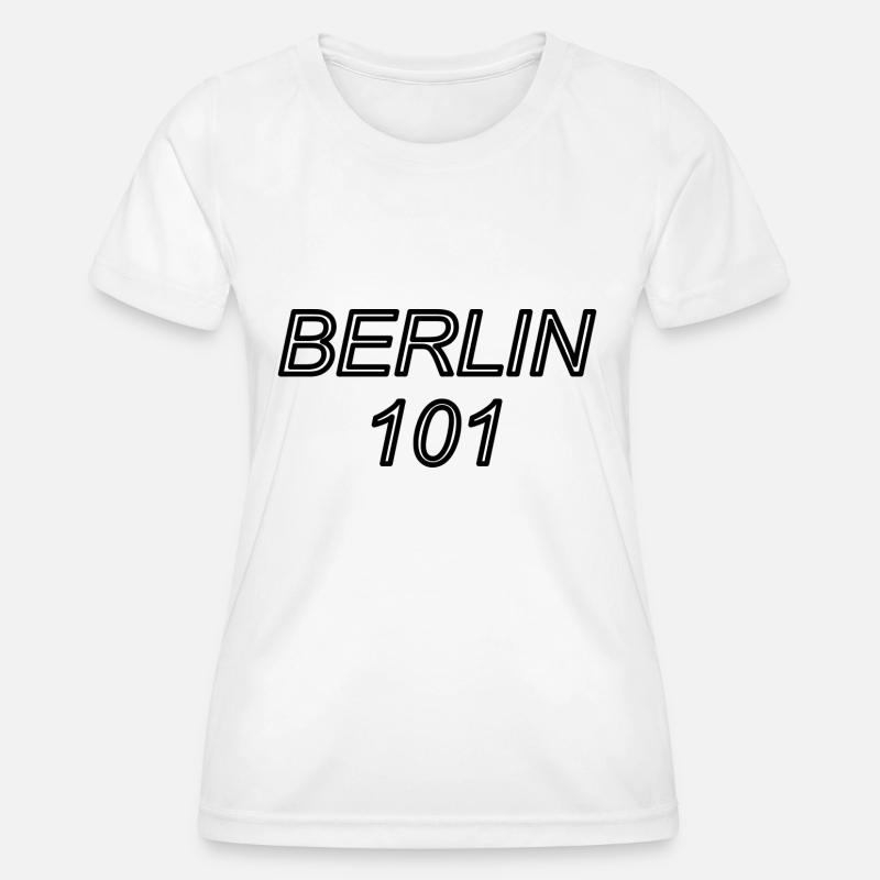 BERLIN 101 - Women's Functional T-Shirt - white
